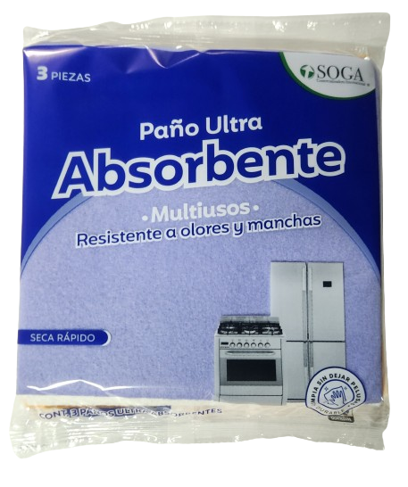 Paño Ultra Absorbente (Paquete con 3 Piezas)