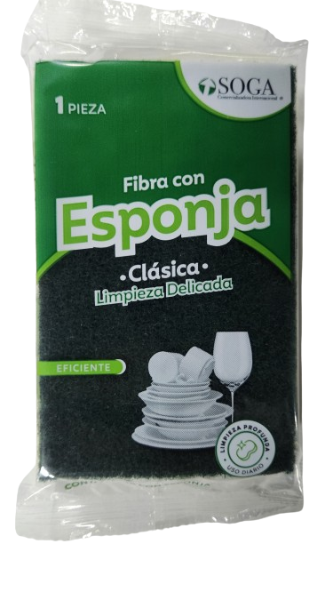 Fibra Verde con Esponja